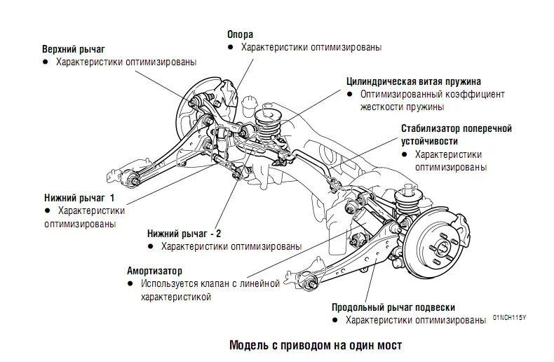 Из чего состоит задний