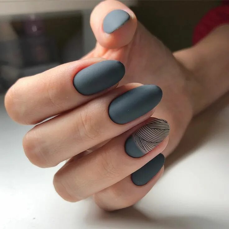 Серебряный маникюр: 100 лучших идей и вариантов сочетания цвета Gel nails, Matte
