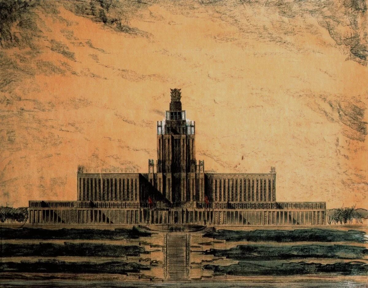 Проект мгу бориса иофана. Б. Проект московского университета. Иофан здание мгу. Проект московского университета ломоносова.