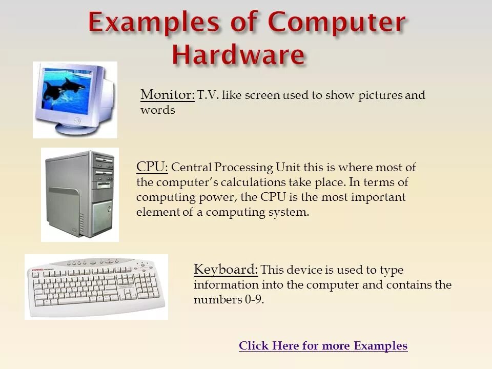 Functions of computers