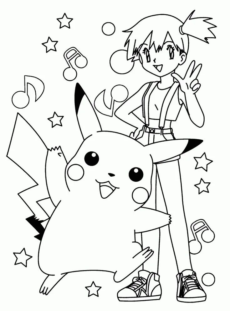 Раскраска покемоны распечатать бесплатно Coloring Pages Pikachu and other Pokemon. Print for free 100 images Pokemon colo