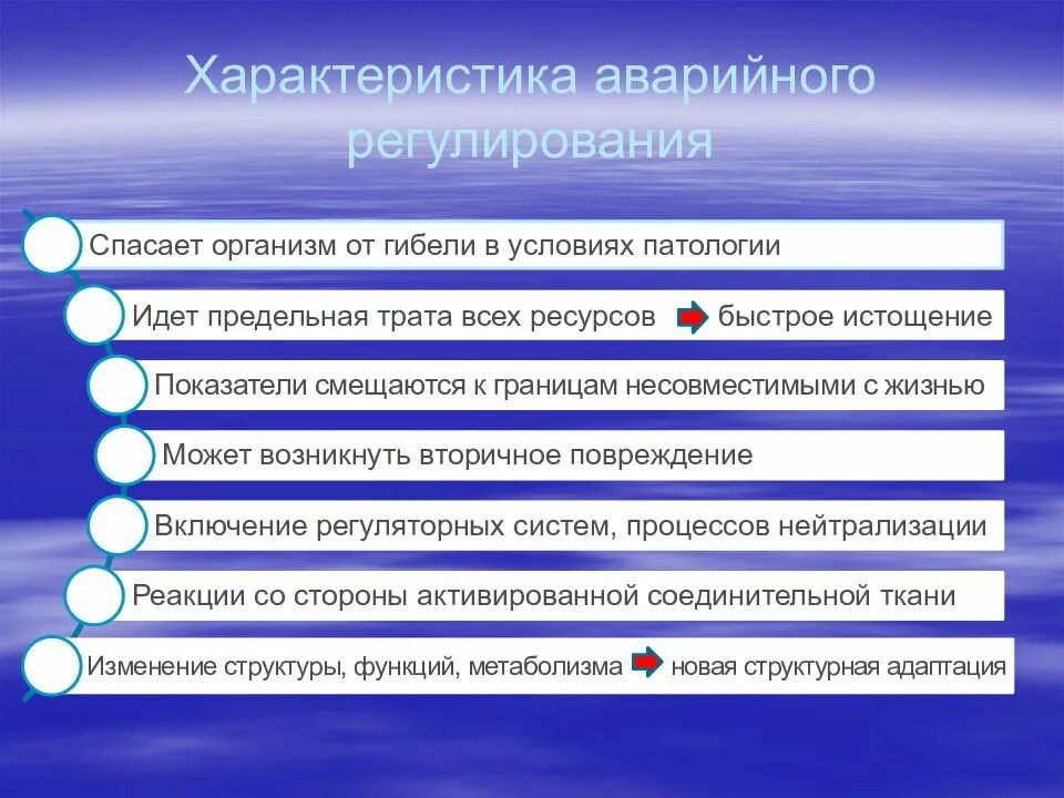 Экстренный характеристики. Аварийное регулирование патофизиология. Аварийное регулирование это. Аварийная регуляция. Условия в патологии.