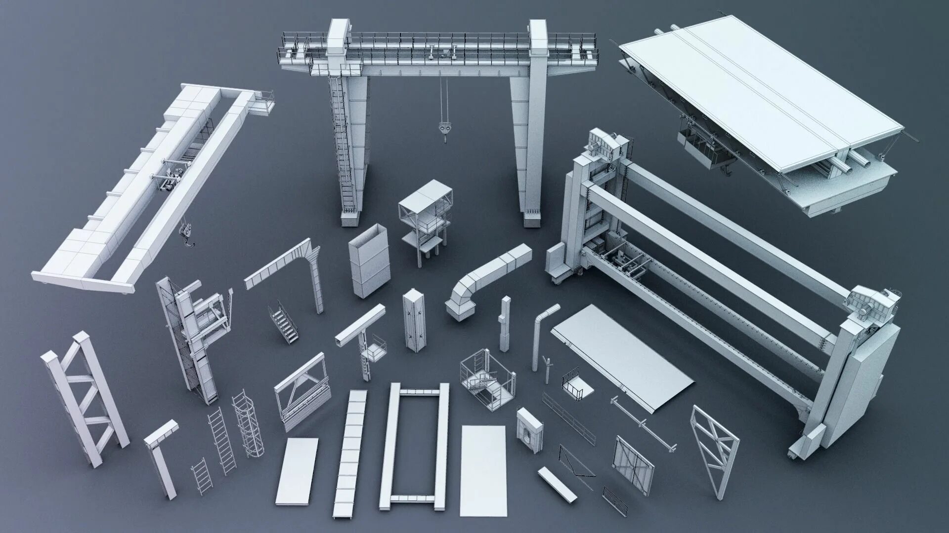 3д модель вещь. Kitbash3d industrial. 3d модель гермодверь. сандтрак 3д модель. 3д модель дц 280.