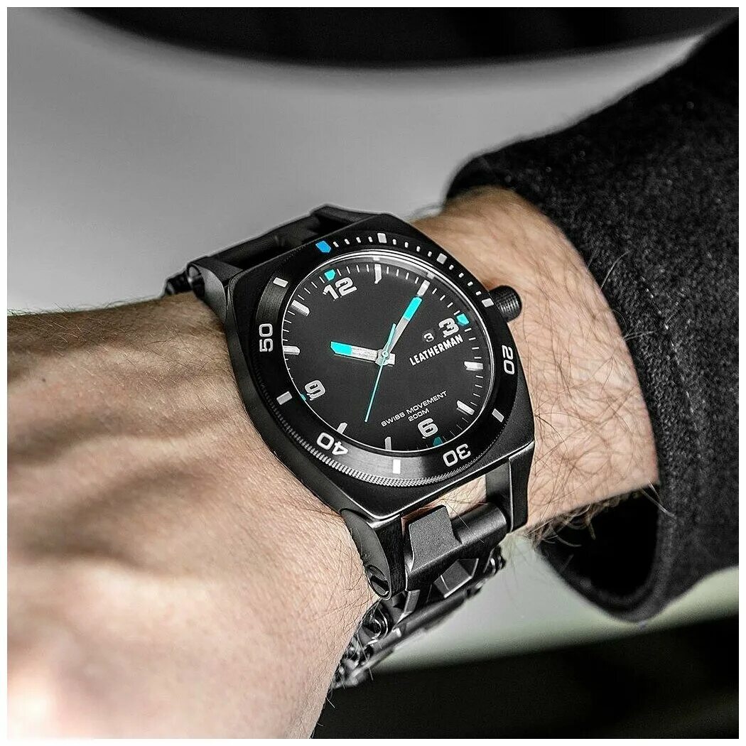 наручные часы leatherman tread tempo. часы лезерман темпо. браслет leatherman tread black. часы мультитул. часы мультитул.
