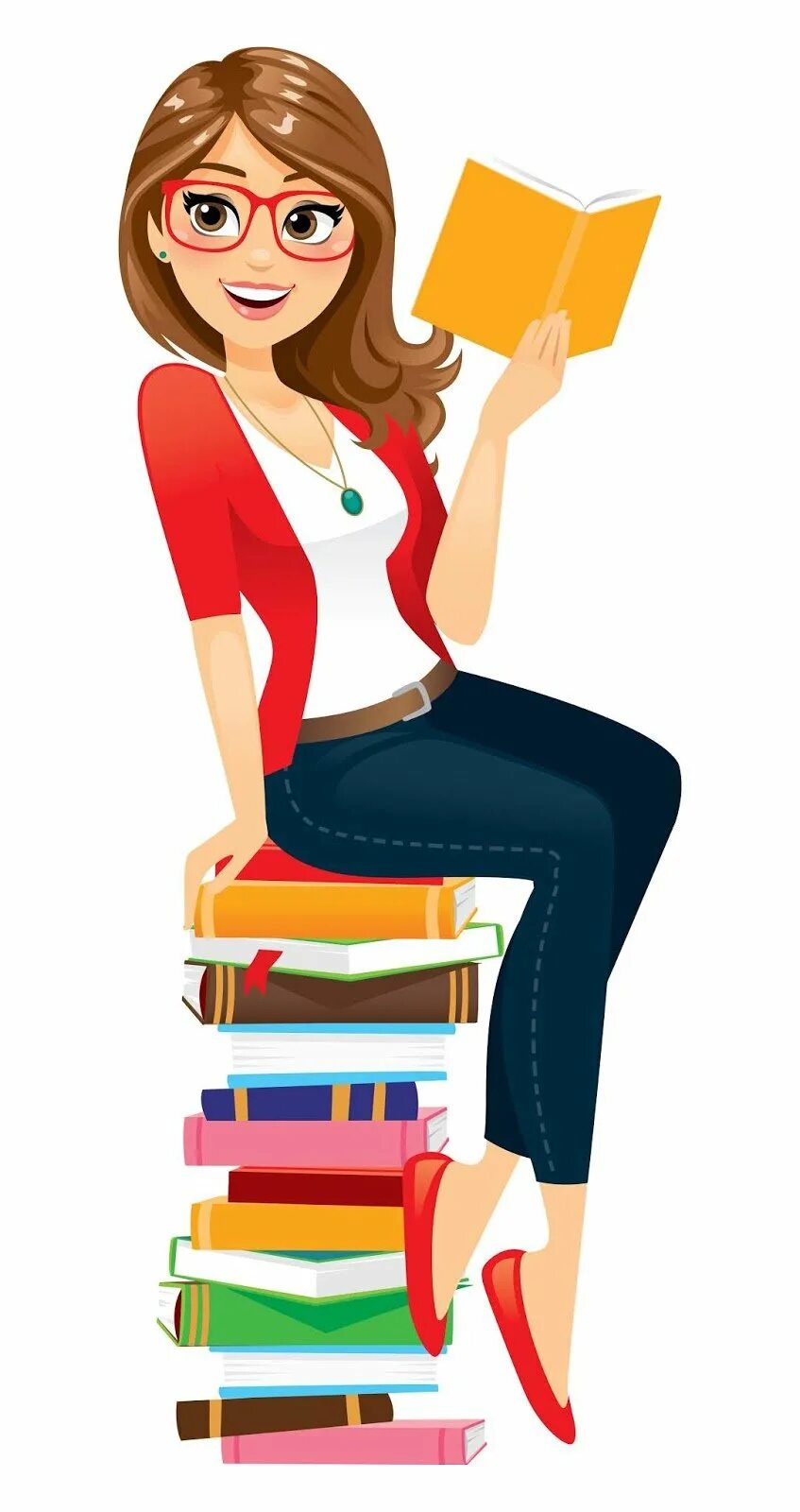 Учительница читает книгу. Умная девушка иллюстрация. Женщина мультяшная. Девушка с книгой на прозрачном фоне. Нарисованная девушка студентка.
