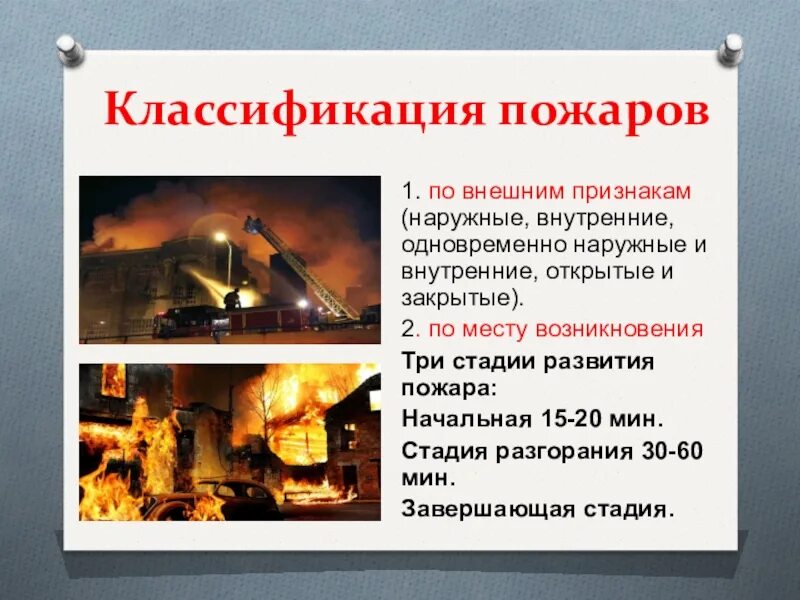 Пожар конспект обж кратко. Пожар это обж. классификация пожаров по внешним признакам. классификация пожаров обж. презентация на тему пожар.