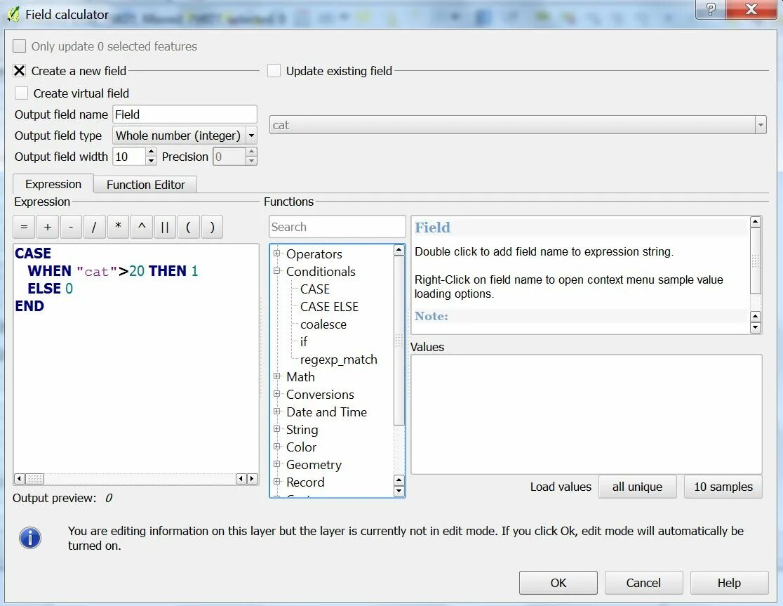 Add existing field