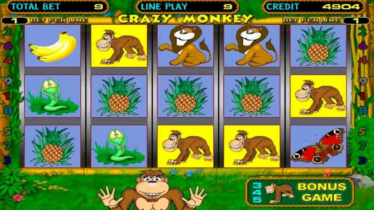 Crazy monkey slot ru4. Игра про обезьянку. Игровой автомат обезьяны. Игровой автомат рисунок. Комбинации в Crazy Monkey.