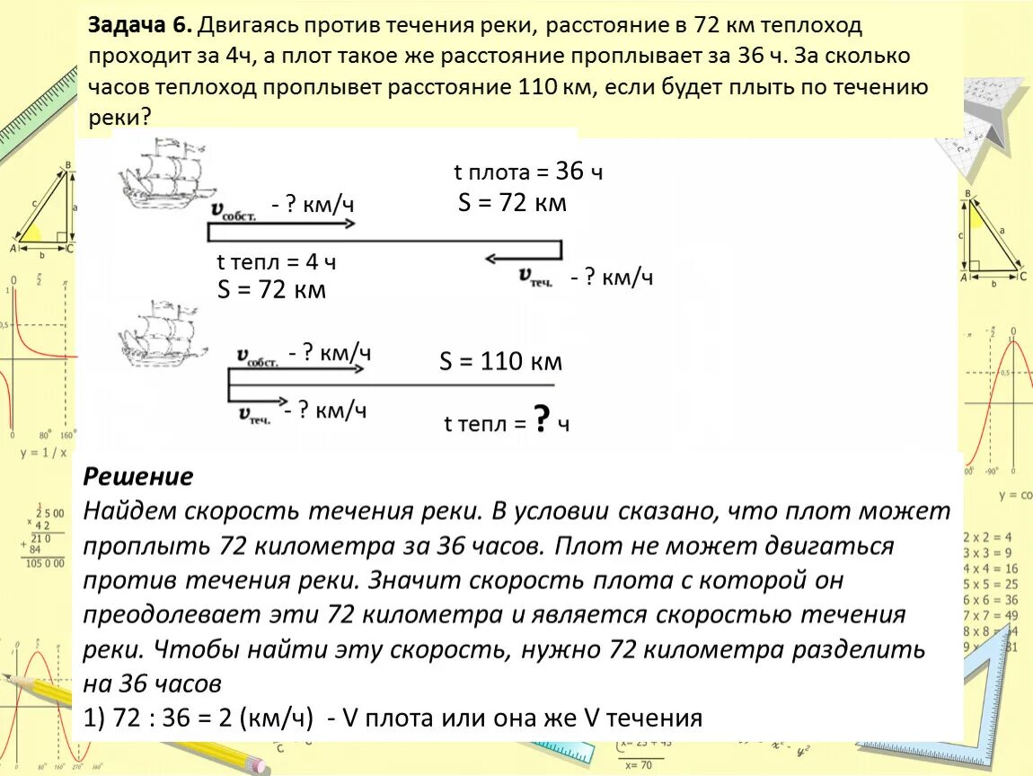 Расстояние 48 км по озеру теплохода. Задачи на скорость течения. Задачи на скорость реки. Задача против течения реки. Решение задач с течением реки.