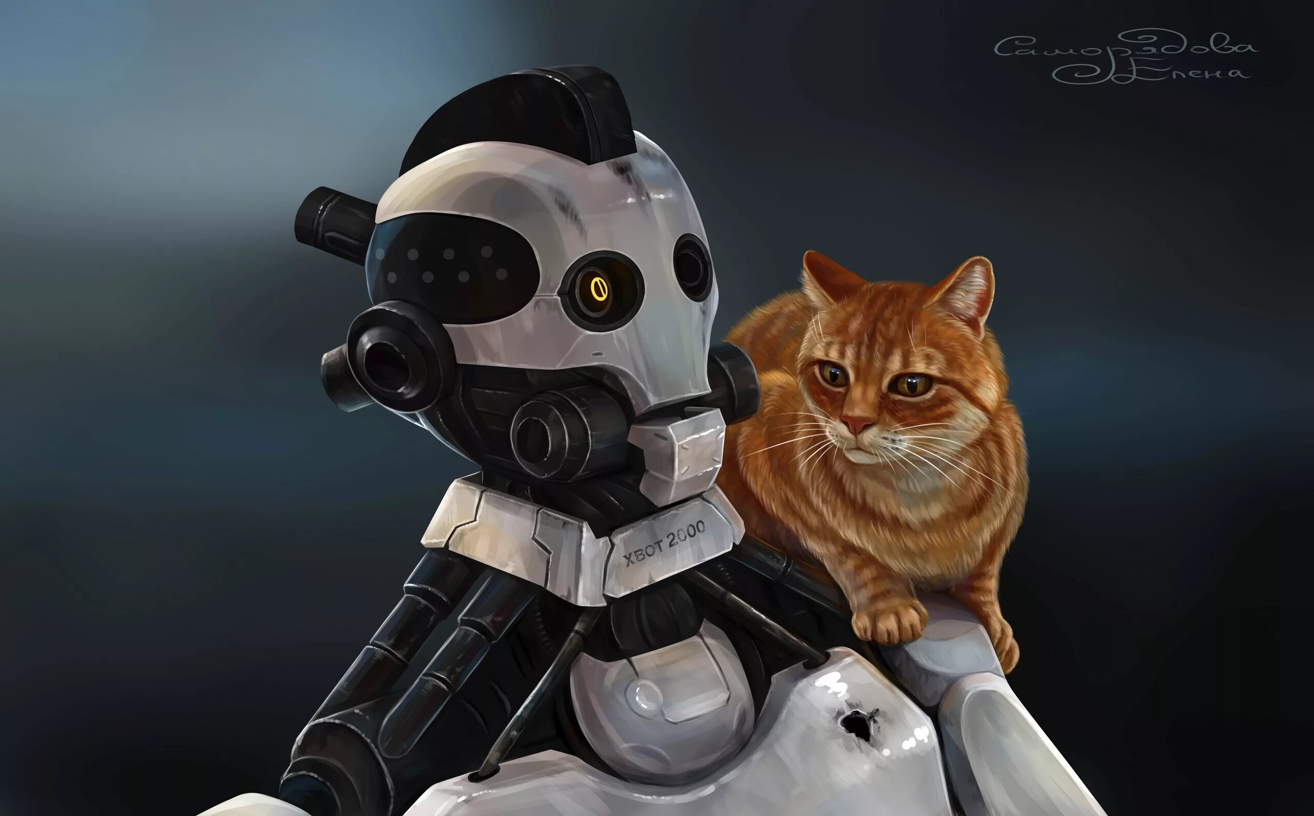 3 кота про робота. Love Death Robots арт. Любовь смерть и роботы коты. Робот кошка.