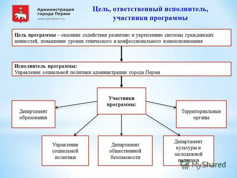 Ответственный исполнитель программы. Ответственный исполнитель программы