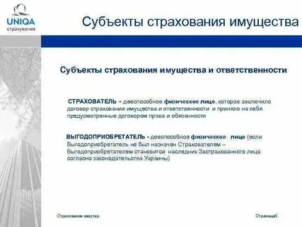 Субъекты страхового рынка