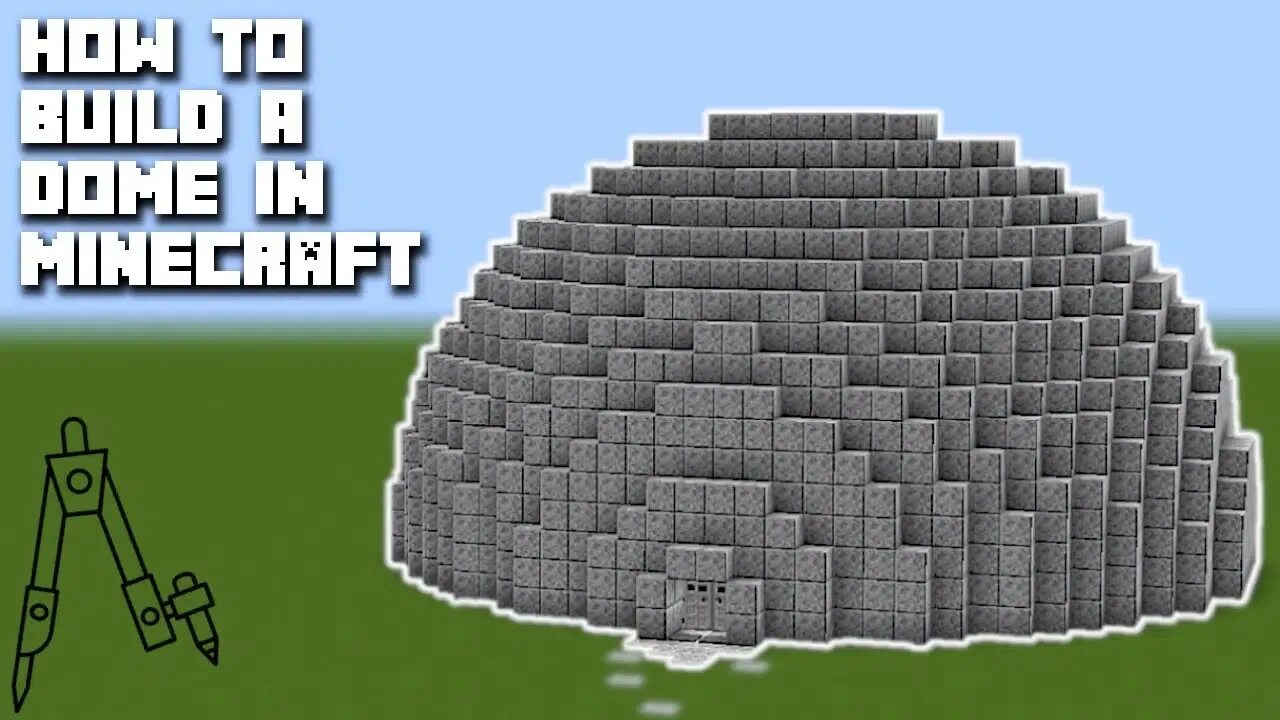 Как построить купол в майнкрафте. Схематика купола в майнкрафт. how to build a meme in minecraft.