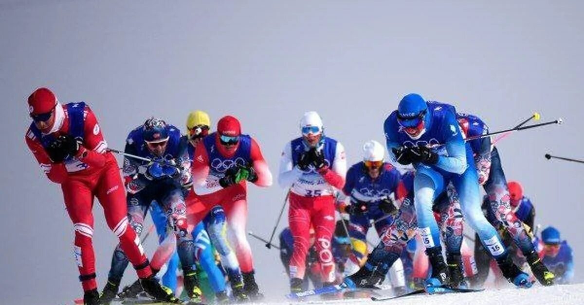 Лыжные гонки. Горнолыжный спорт. Лыжным гонкам на Олимпиаде в Пекине. Лыжный спорт россияне. Масс старт мужчины 50