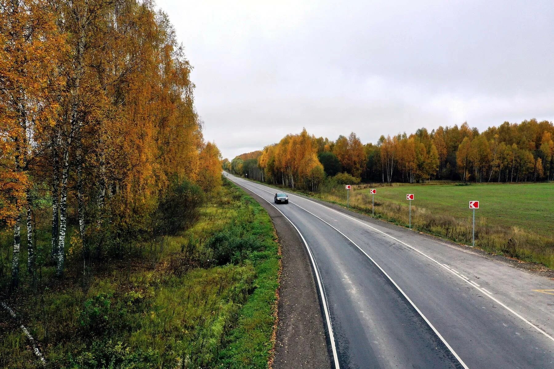 Региональная дорога. Парадный въезд в г.Ржев. Состояние автомобильной дороги в Тверской области. Какие дороги во Ржеве. 8 тыс км