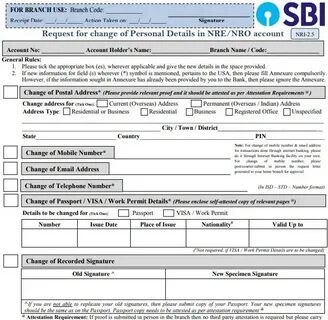 Request to change address