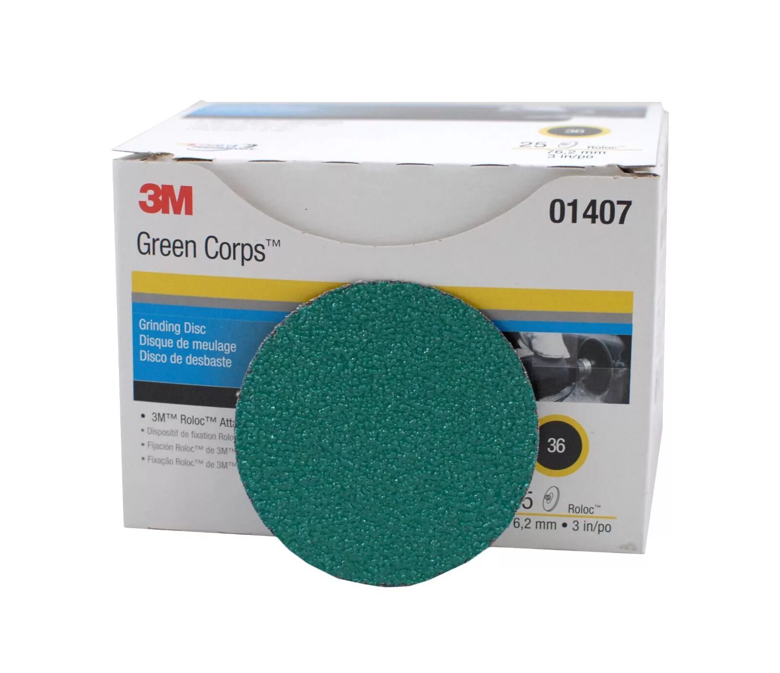 Grin corp. 01398 3м (п/з) зачист круг roloc green corps, p24 50мм 25шт/к, 10 кор./упак. green corps 3м. 3м 22398. диски m3.