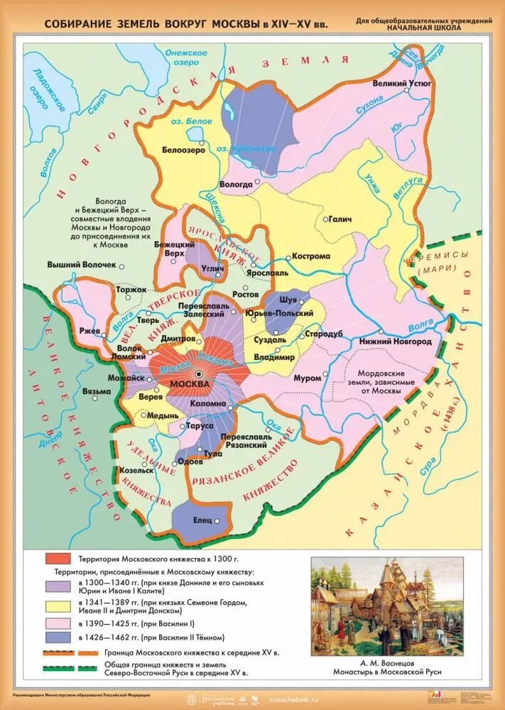 Русские земли в 14 веке кратко