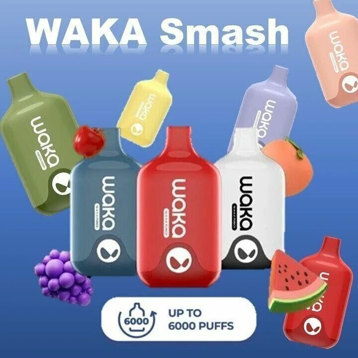 Электронка waka. Вака 6000. Waka Smash. Вака 6000 смасш. Waka электронная сигарета Smash 6000.