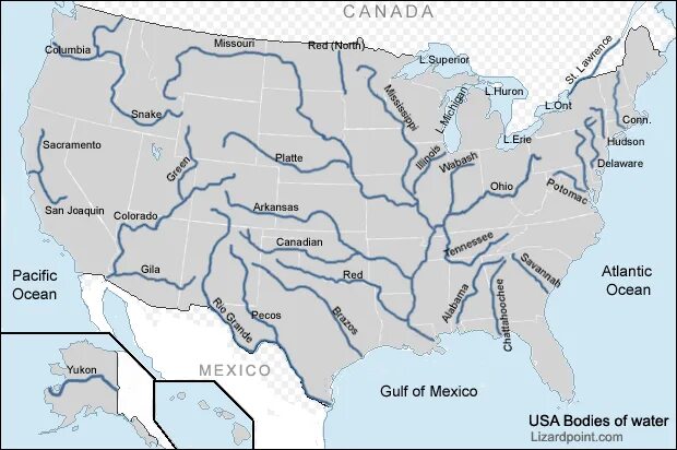 Hudson river map. Реки США на карте. Поверхностные воды США. Реки Америки на карте. Реки США на карте на русском языке.