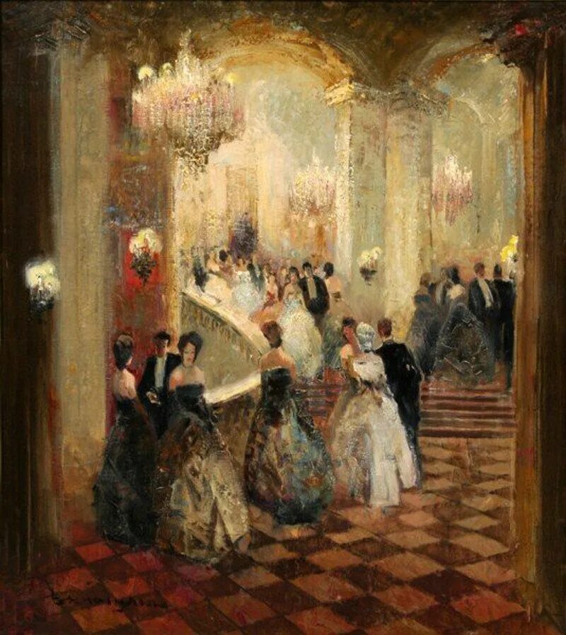 Светское общество в произведениях. Светское общество в произведениях. Н. Светское общество в произведениях. Художник.