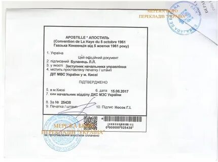Апостиль мегаполис