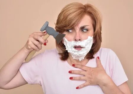 Shaving her