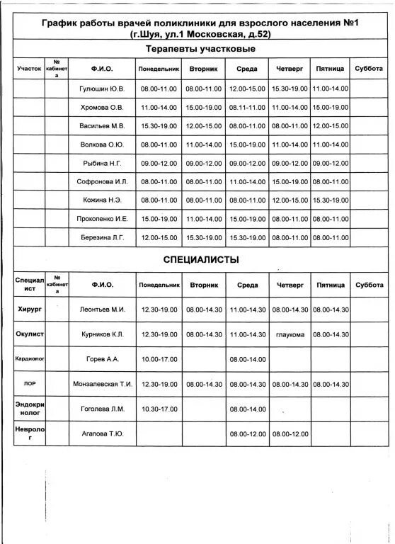 Поликлиника 1 Шуя взрослая расписание врачей. Шуйская детская поликлиника 2 расписание врачей. Расписание врачей детской поликлиники 2 Шуя. Детская поликлиника 2 Шуя расписание врачей. Расписания врачей шуя