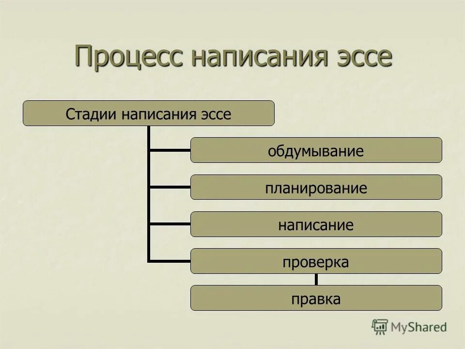 Процесс написания работы. Этапы процесса планирования. этапы написания эссе.