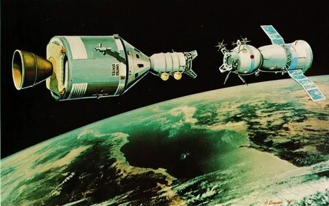 Стыковка советского и американского космических кораблей