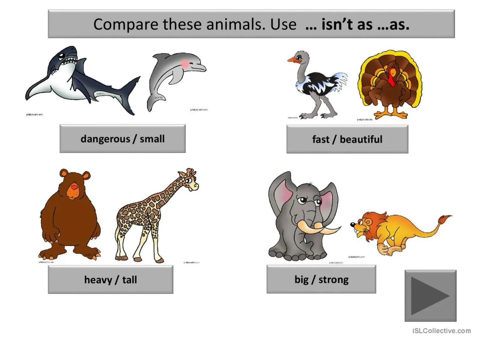 Сравнение животных на английском. Степени сравнения прилагательных в английском языке животные. Степени сравнения прилагательных для животных. Степени сравнения картинки. Comparisons big