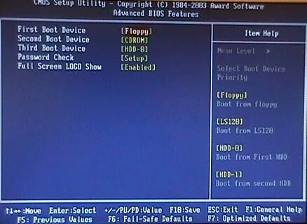 First boot