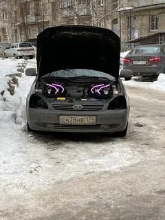 Фары приора в стиле амг