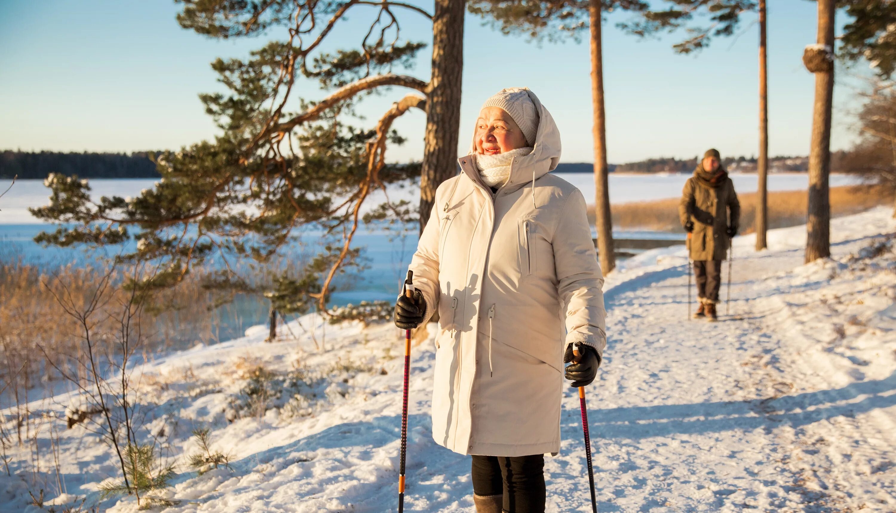 Walking in winter