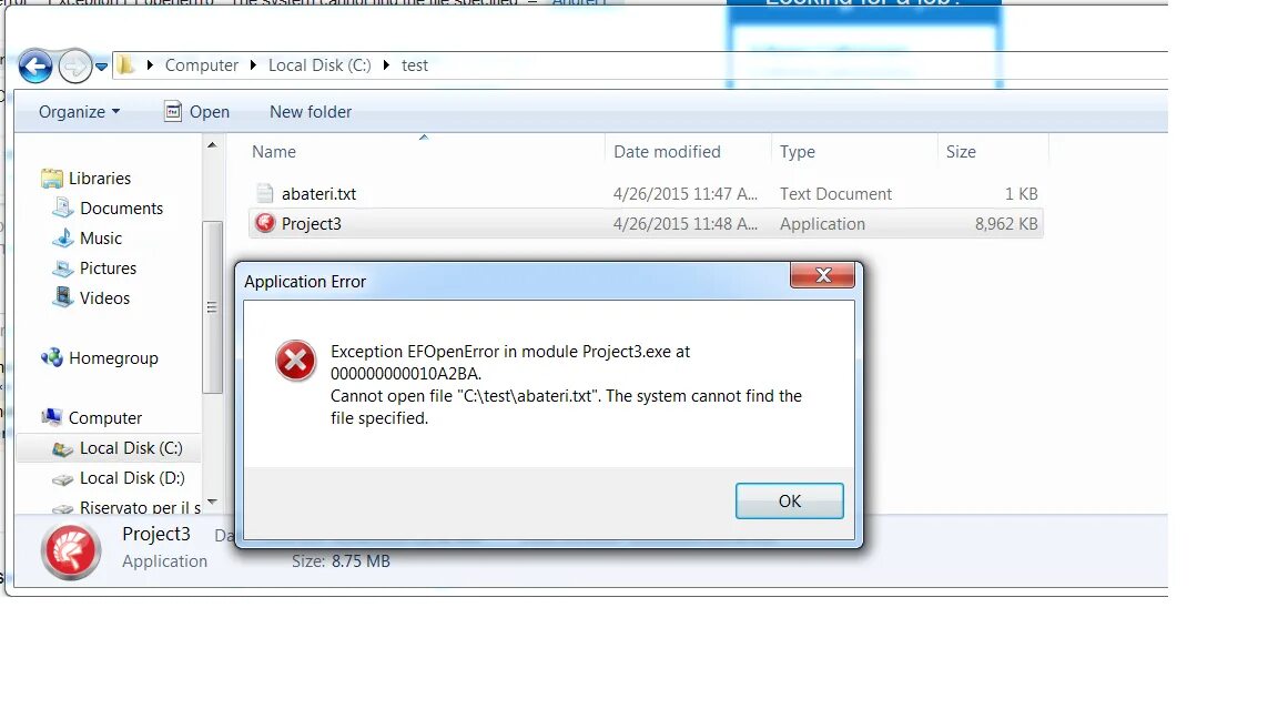 File create exception. Как выглядят файлы с двойным расширением. the system cannot find the file specified. в крипто про.