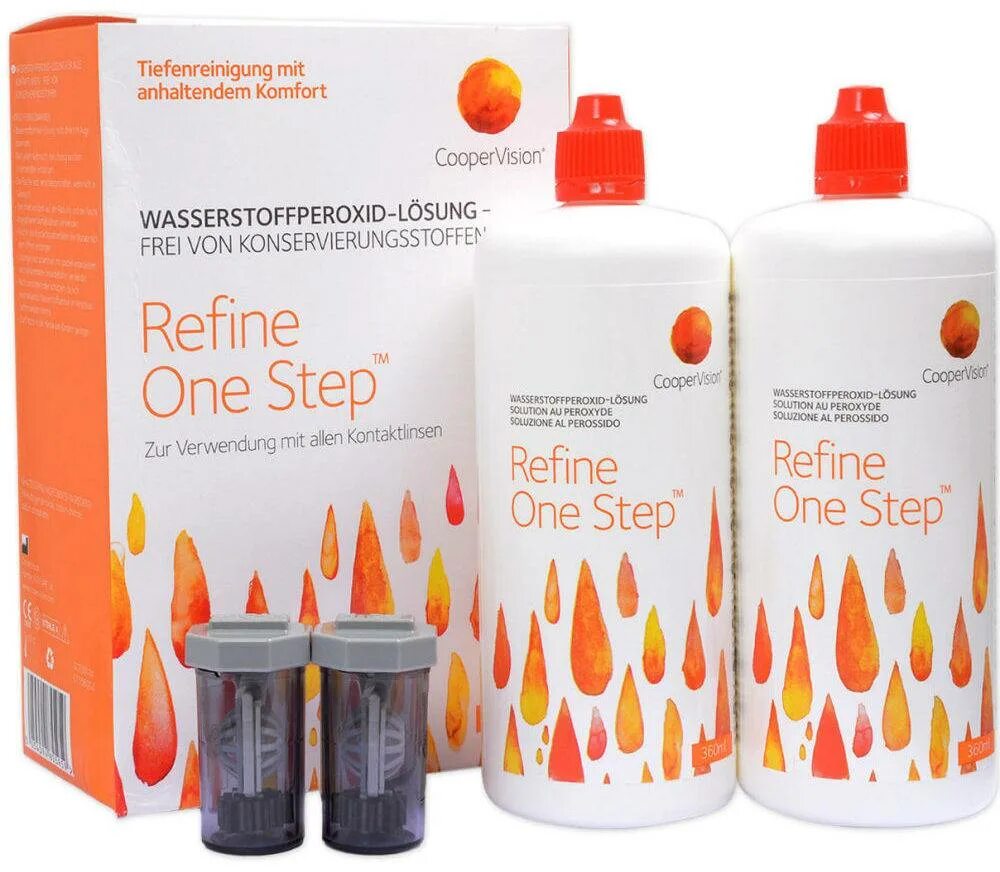 Coopervision one step. Cooper vision one step 360 мл. refine one step 360 мл. раствор one step (360 мл) пероксидная система. cooper vision refine one step 360.