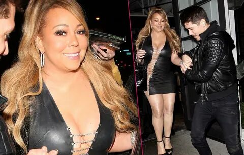 Mariah Carey busted out of her dress while on date night with boyfriend Bry...