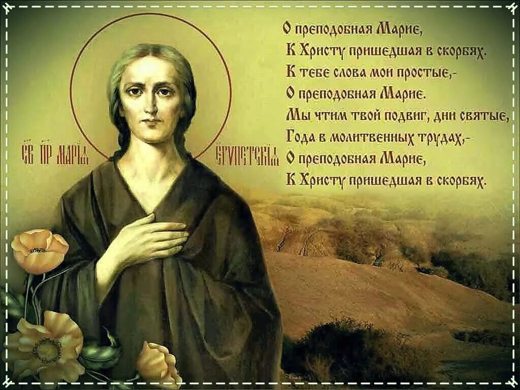 Открытки с днем марии египетской. С днем преподобной марии египетской. 14 апреля день памяти преподобной марии египетской.