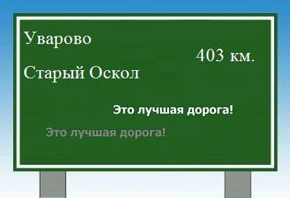 Оскол расстояние