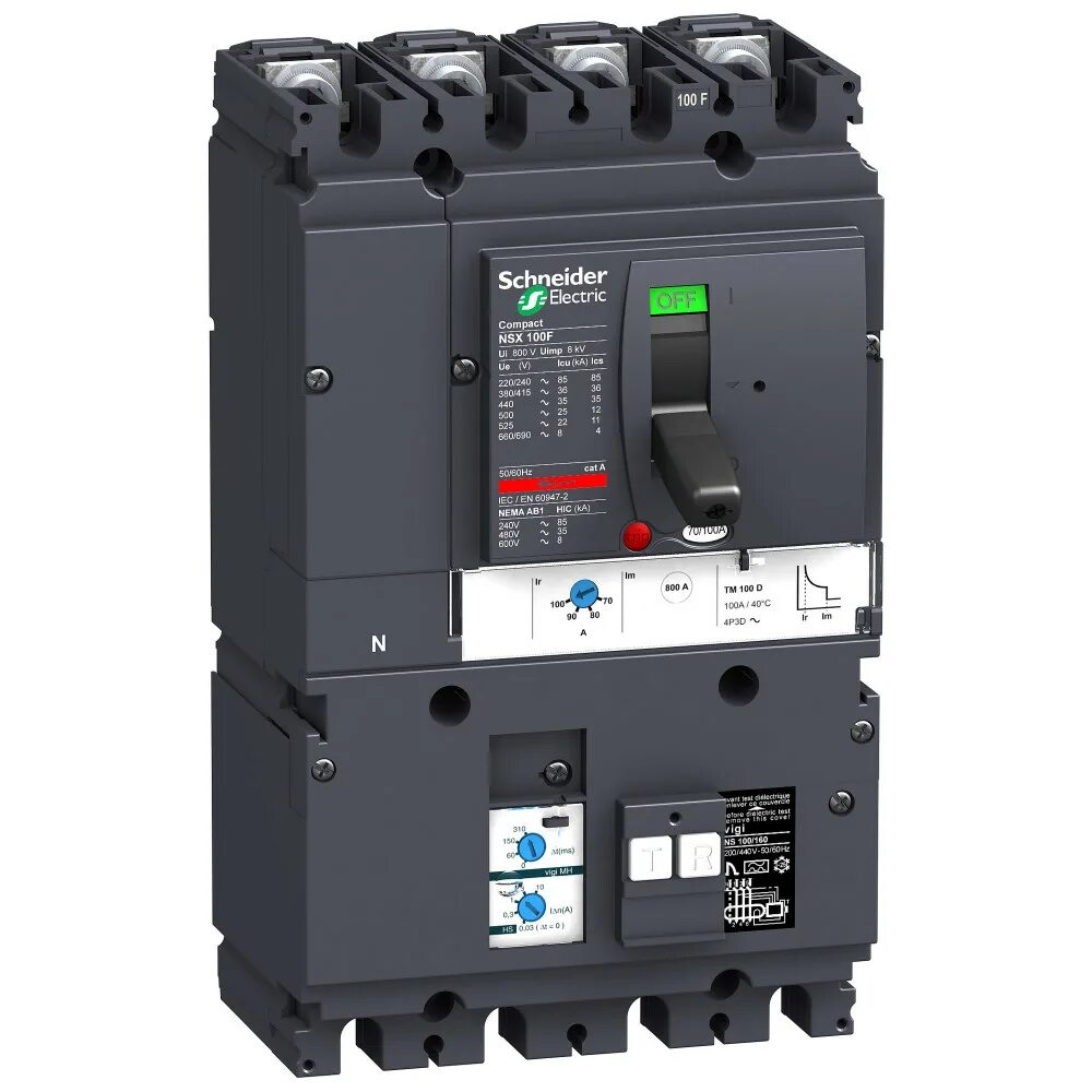 Tmd автоматические выключатели. Schneider Electric EASYPACT CVS 400. Авт выкл EASYPACT CVS 400f. Schneider tm250d nsx250b. Автомат выключатель Шнейдер nsx100f+tm16+d 16a.