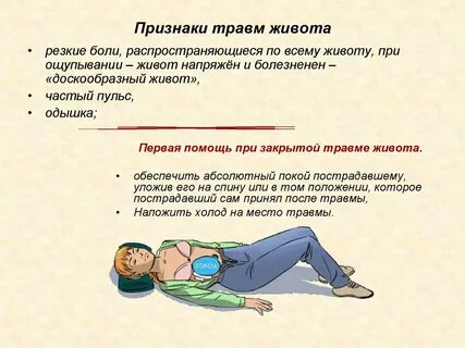 Кровотечение после падения