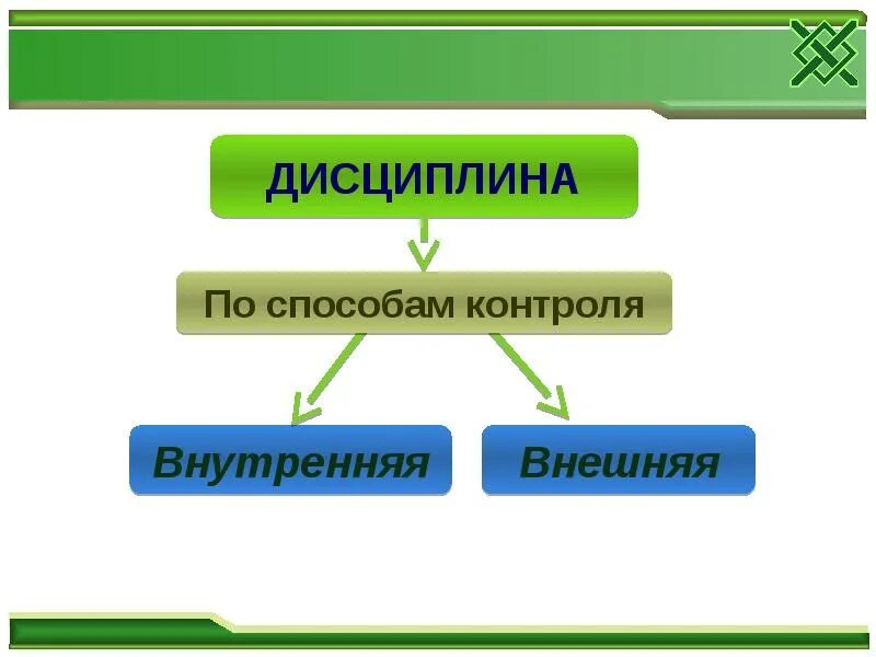 Дисциплина внутренний контроль. Виды дисциплины. Внешняя и внутренняя дисциплина. Последствия нарушения дисциплины. Схема виды дисциплины.