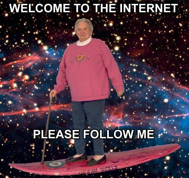 Go to the internet