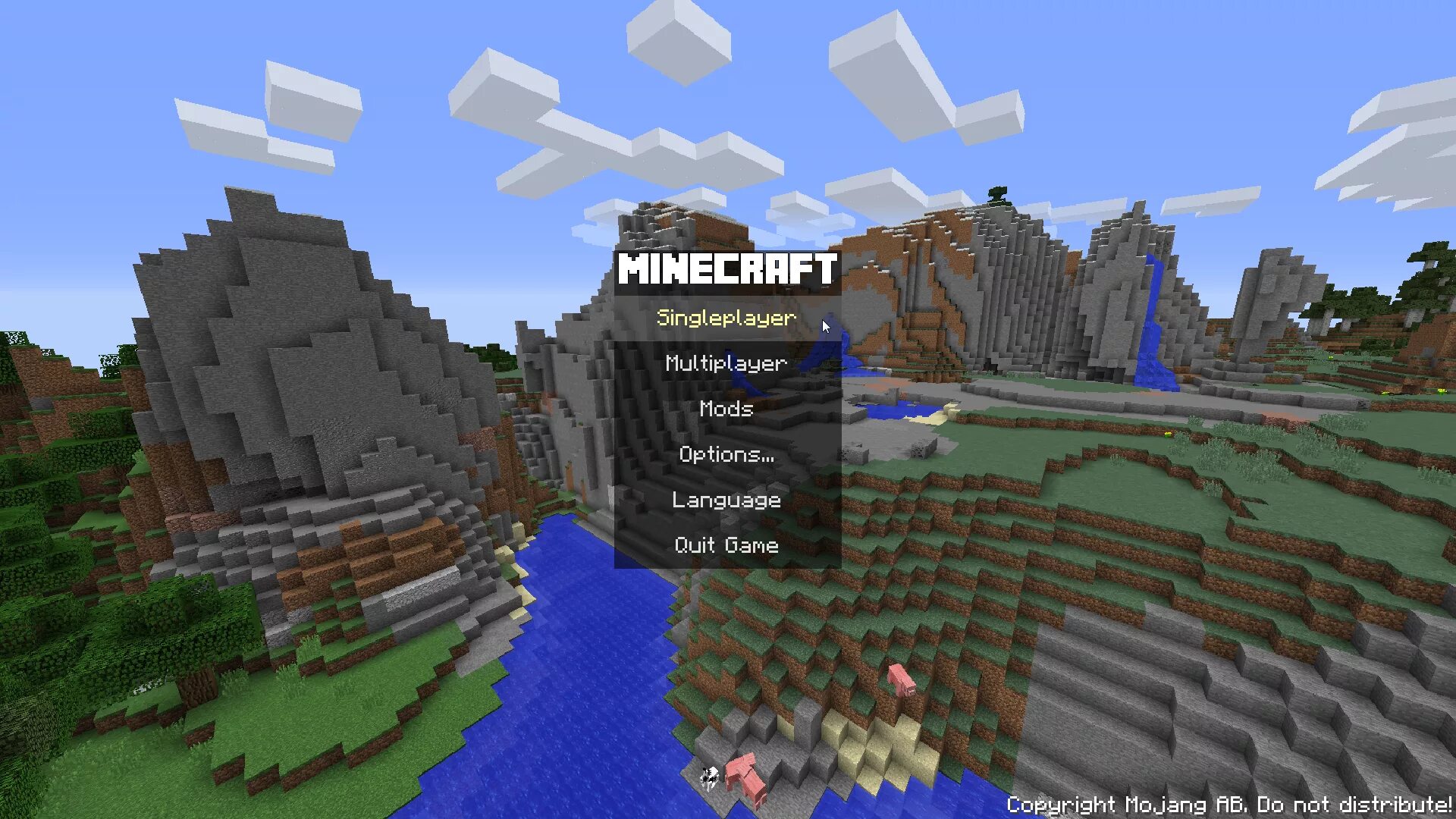 Mods main menu