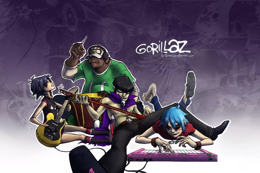 Гориллаз слушать песни. Группа Gorillaz. Gorillaz 1998. Джейми Хьюлетт гориллаз. Группа гориллаз 2д.