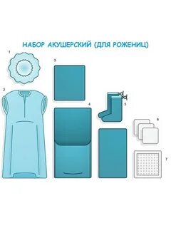 Комплект белья акушерский для рожениц
