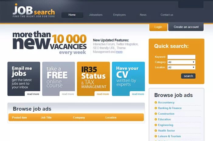 Job script. Jobsite. jobs script. jobs script free. popular job posting websites.