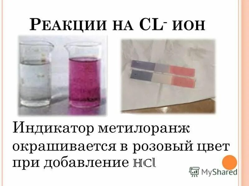 Метилоранж в розовый цвет формулы веществ
