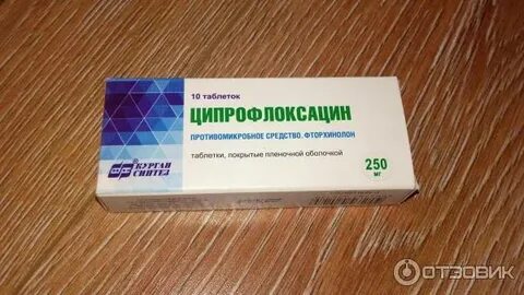 Антибиотик ципрофлоксацин отзывы