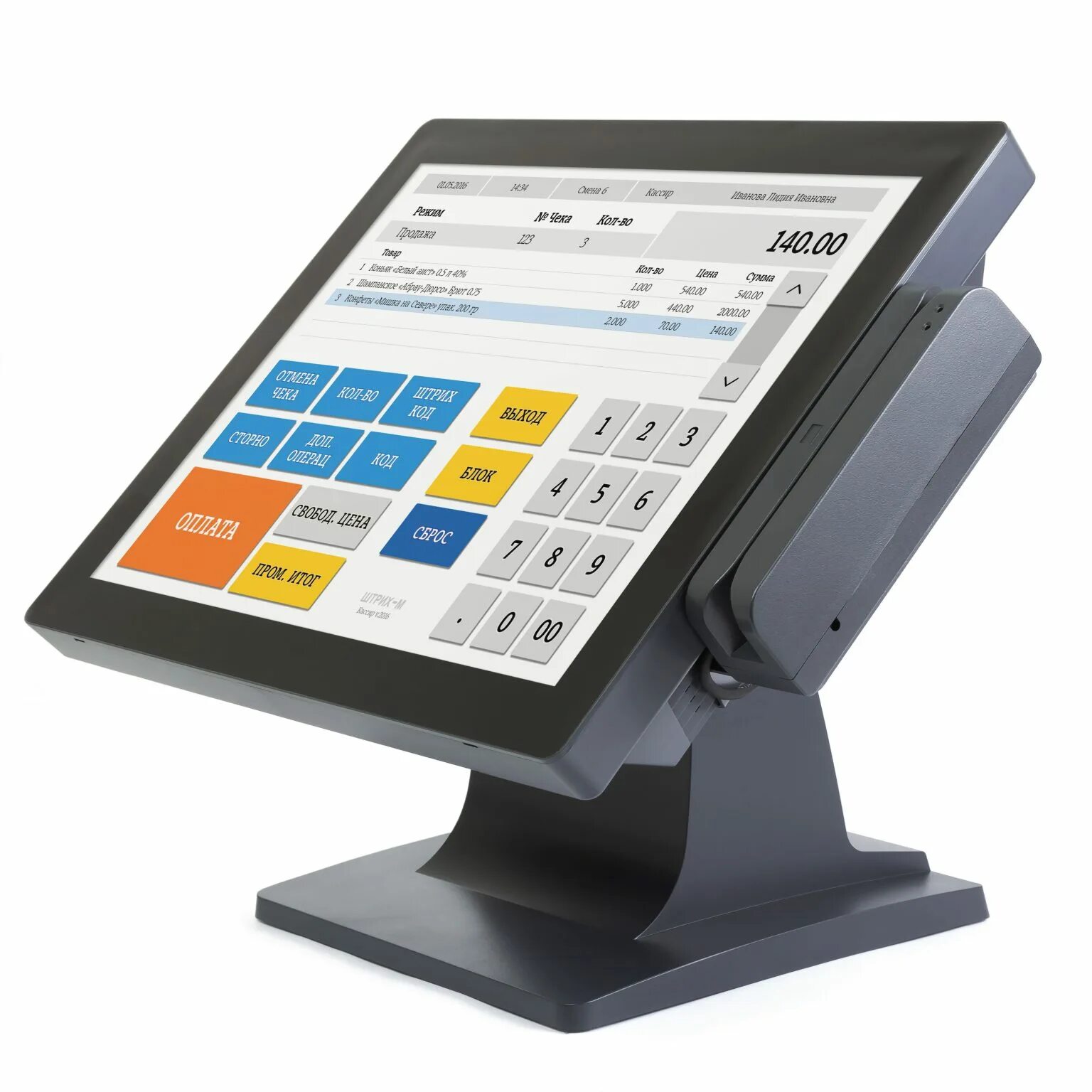 POS-монитор POSCENTER Eva-150. Сенсорный моноблок POSCENTER start-2v2. Сенсорный моноблок POSCENTER pos200. Сенсорный моноблок POSCENTER pos100 (15", resistive, j3455, Ram 4gb, SSD 64 GB, MSR) без ОС.